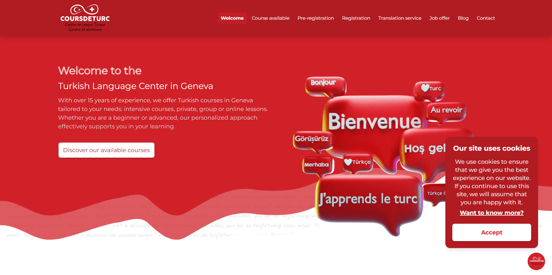 Cours de Turc – Centre de Langue Turque à Genève