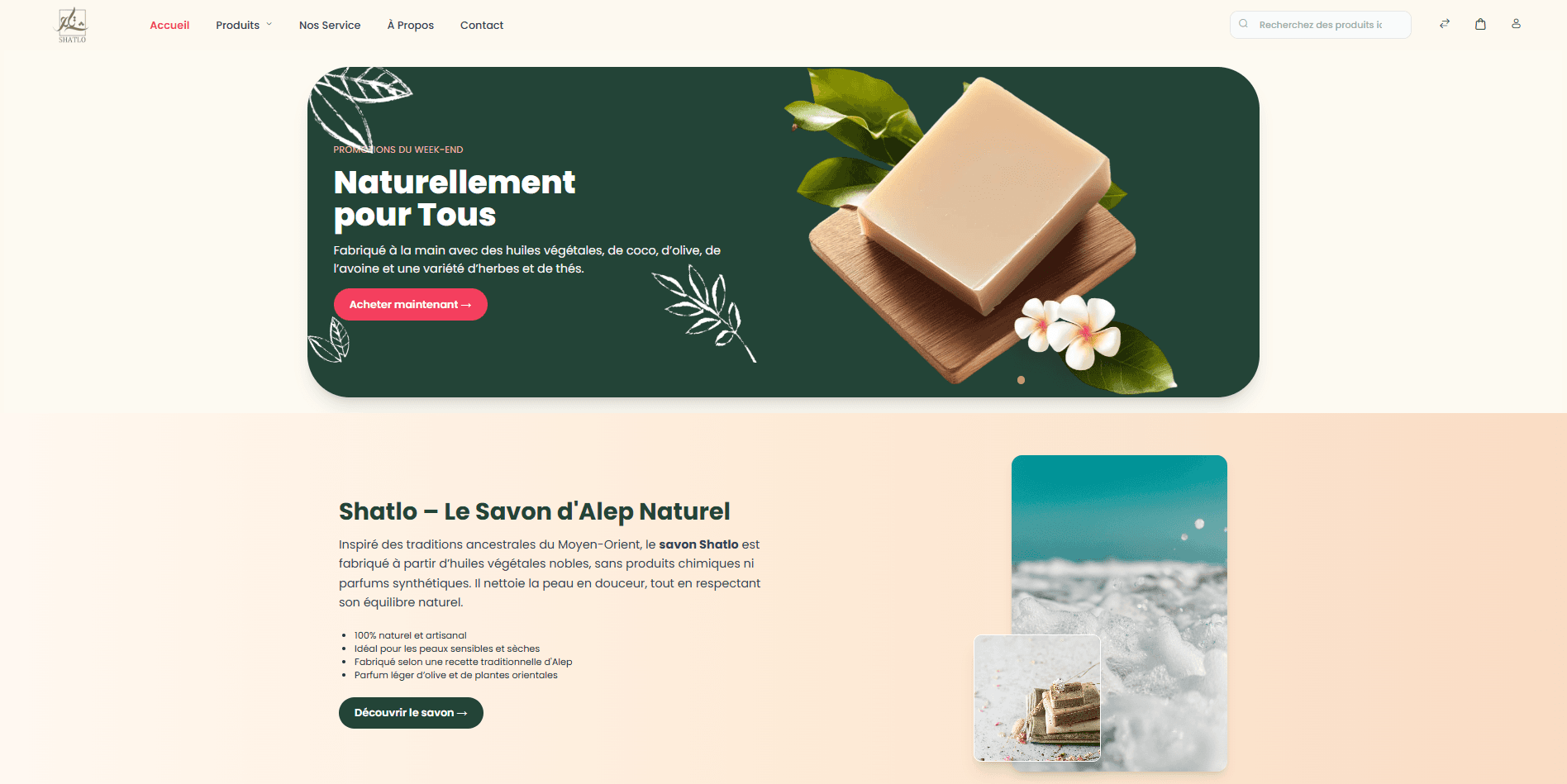 Shatlo – Savon d’Alep Naturel