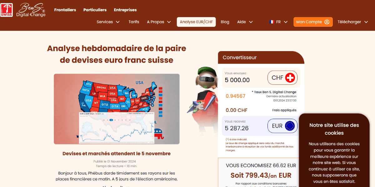 Développement du site web Ben's Digital Change